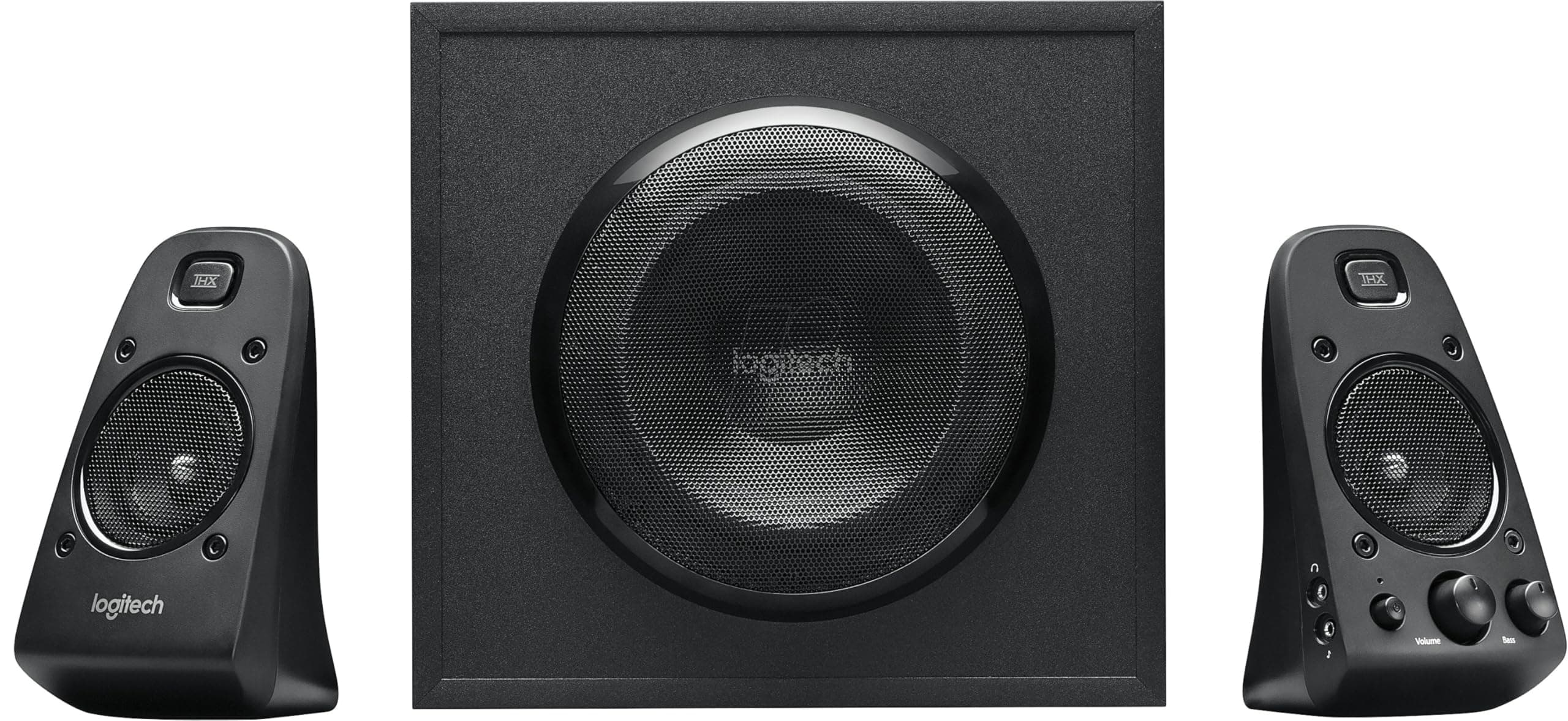 Logitech Z623 THX 2.1 Speaker System with Subwoofer, THX Certified Audio, 400 Watts Peak Power, Deep Bass, Multi Device, 3.5mm & RCA Inputs, Easy Controls, PC/PS4/Xbox/DVD Player/TV/Smartphone/Tablet