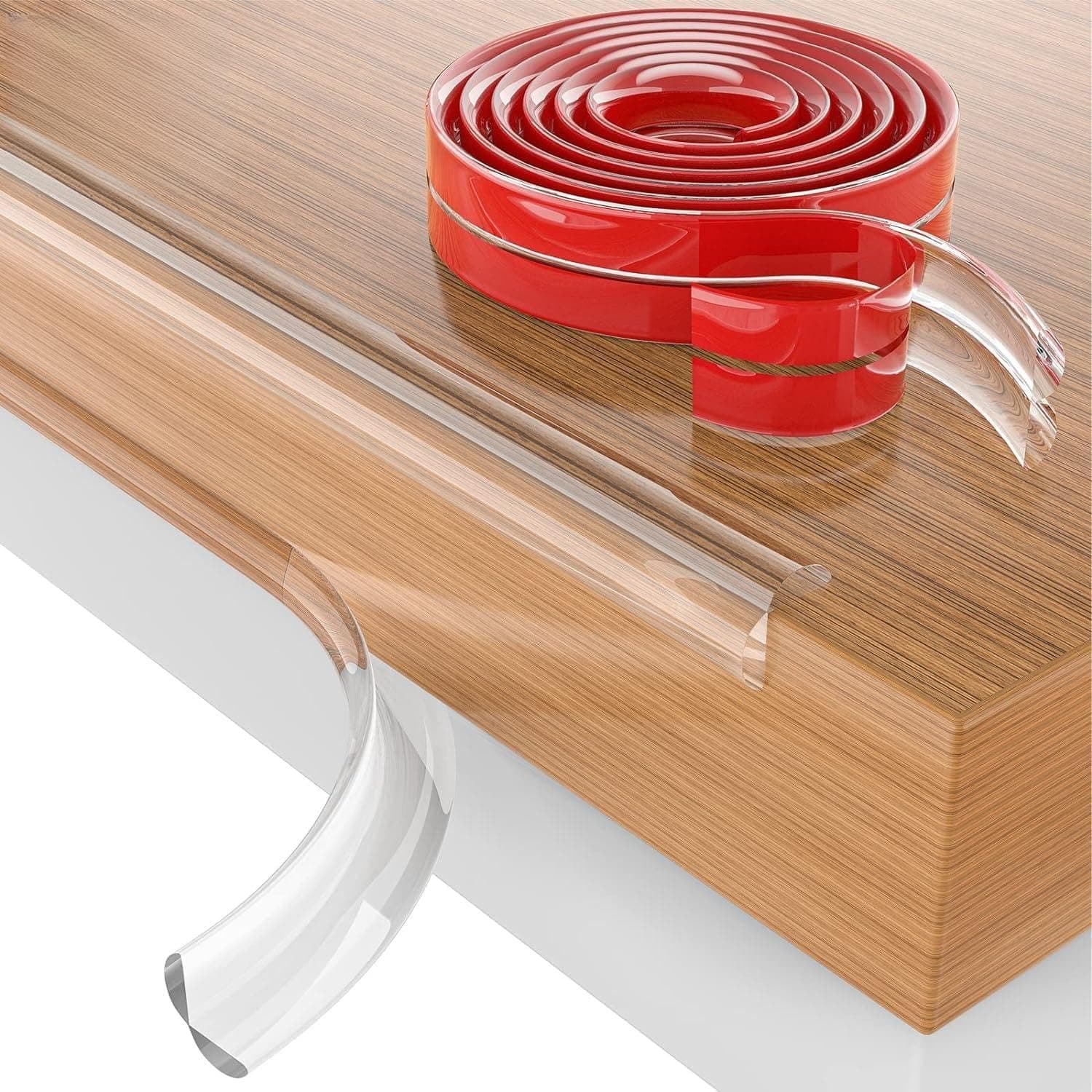 Zeccorp 5-Meter Silicone Edge Protector Strip | Baby Corner Guards for Sharp Edges | Table, Bed & Furniture Safety Protectors | Baby Proofing Corner Guards & Edge Safety for Sharp Edges