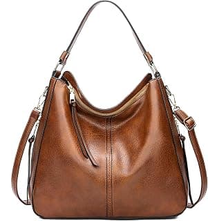 Storite Women's Faux Leather Shoulder Handbags Hobo Bag