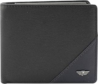 Police Men Navy Black Color Groix Over Flap Coin Leather Wallet