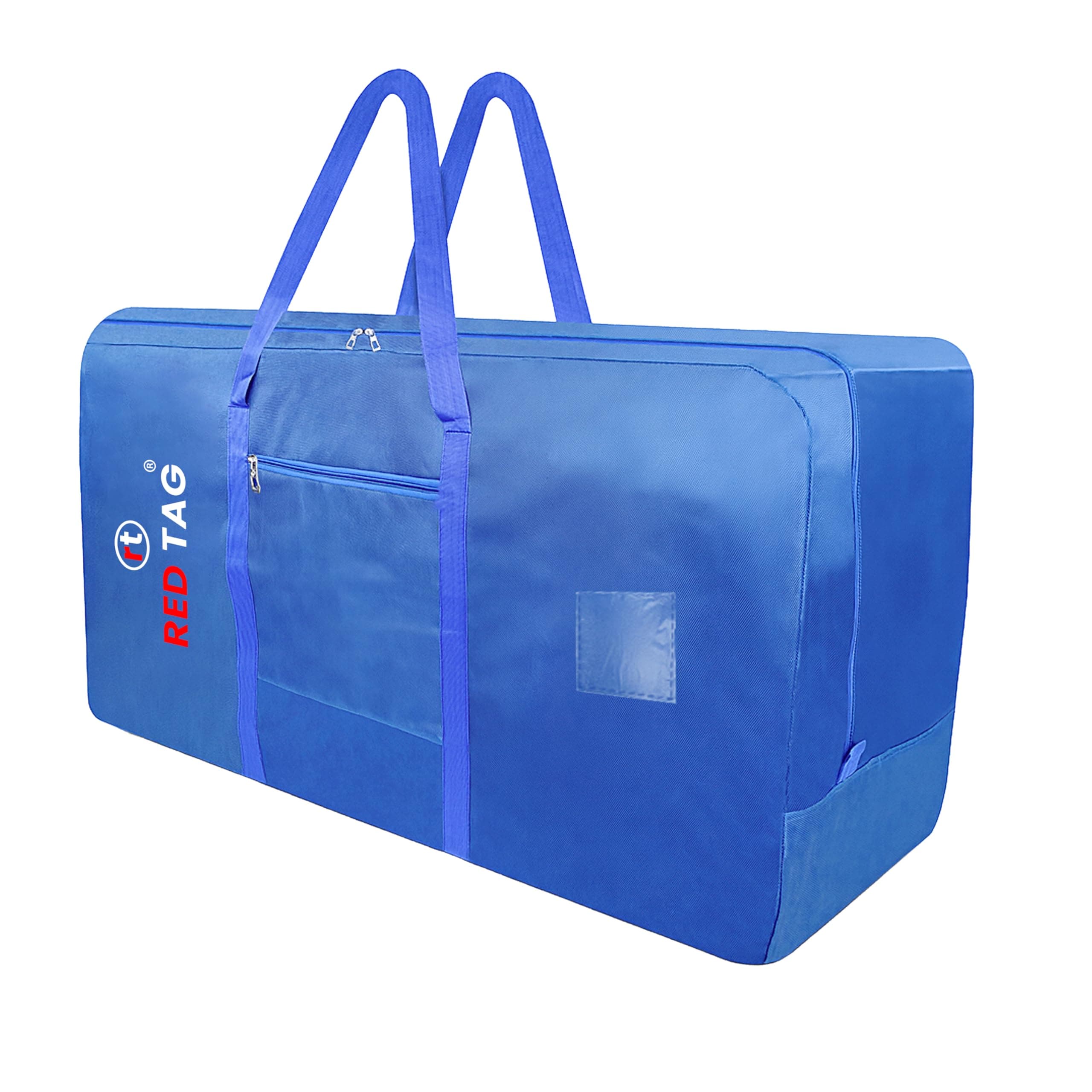 Storite Extra Large Moisture Proof 236 L Heavy Duty 1680 Denier Nylon Multi-Purpose Toys Storage Bag/Stationery Paper/Blankets/Clothes Storage Bag (Blue, 113x39.5x53 cm)