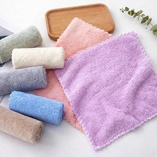 Face Towel – Set of 12 (25x25 cm, Multicolor) Rumal/Handkerchief/Hanky Set for Women, Kids and Newborn Babies | Ultra-Soft, Quick Dry, Absorbent | Small Towel for Hand & Face Wash