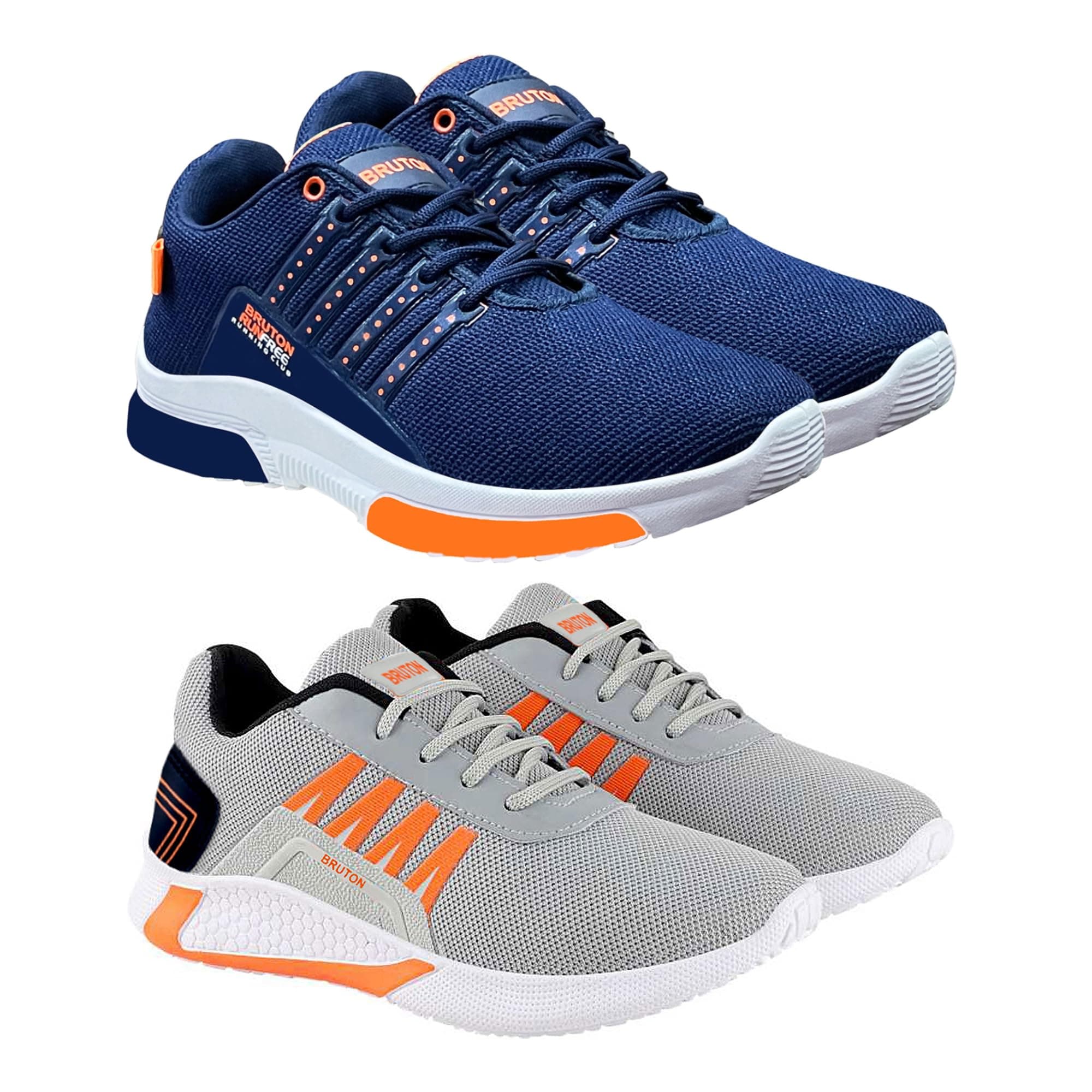 BRUTON Combo Pack of 2 Shoes for Trendy Shoes, Casual Shoes, Sports Shoes, Branded Stylish Shoes for Men