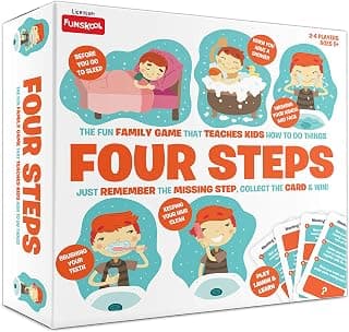 Funskool Four Steps-A Simple Game for Daily Routine|Multicolor, Family, Kid