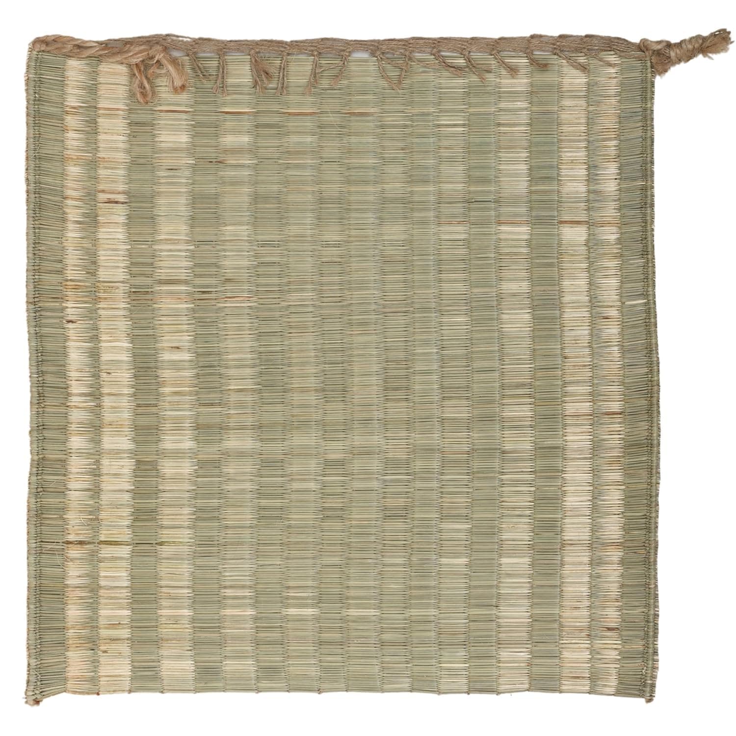 ORRIC Handmade Kusha Grass Meditation Mat, 20x20 Inch, Double-Layer, Natural Material, for Yoga, Puja, Floor Sitting (Pack of 1)