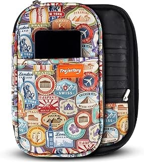 Trajectory Travel Polyester Passport and Card Holder and Wallet Organiser Case for Daily Use and International Trip for Men's and Women's (Monument), Multicolor