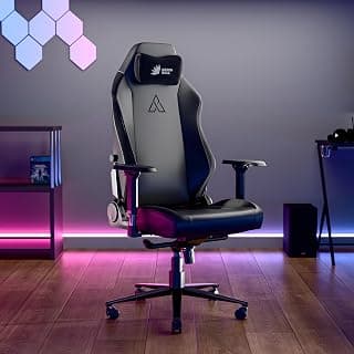 Green Soul Assassin Ergonomic Gaming Chair, Multifunctional Computer Home Office Chair with Luxe Hybrid Leatherette, 4D Armrest, 2D Lumbar Support, Sturdy Aluminium Base & 170° Back Recline (Black)