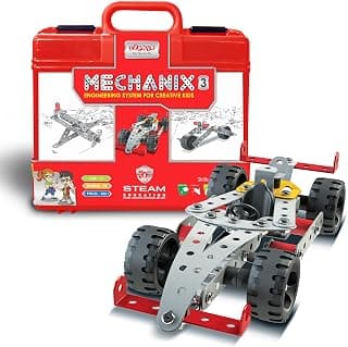 Mechanix 3 Smart Bag STEM Toy, Building and Construction Set for Boys and Girls Age 7+ Years