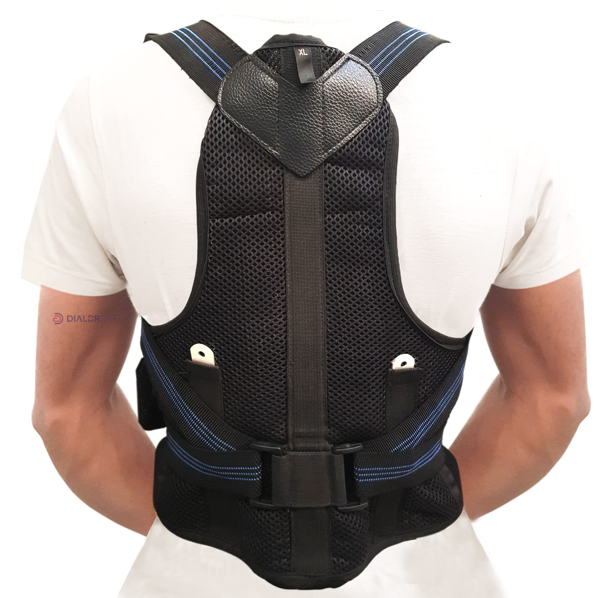 DIALDRCARE Back Brace Posture Corrector for Men and Women - Shoulder Lumbar Adjustable Breathable - Posture Corrector for Improve Posture, for Neck, Back and Shoulder Pain Relief