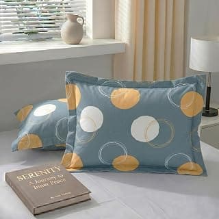 VAS COLLECTIONS Cotton Pillow Cover Set of 2 (17x27 Inches) | Ultra Soft Breathable Pillow Cases for Bed | Skin Friendly, Fade Resistant & Comfortable Pillow Covers for Bedroom Decor (Grey)