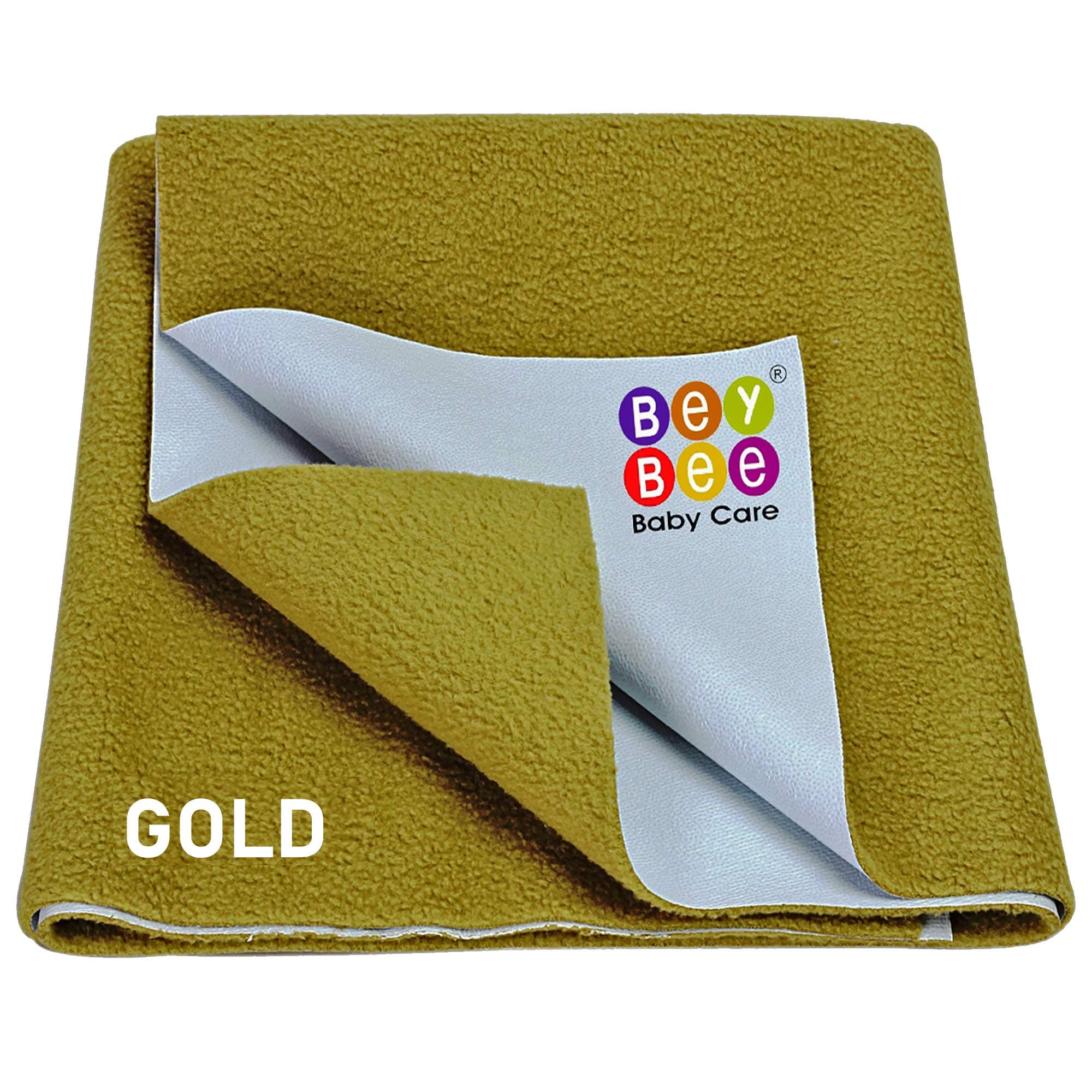 BeyBee Waterprof Quick Dri Bed Seet Larg 140x100 Goldn Colr