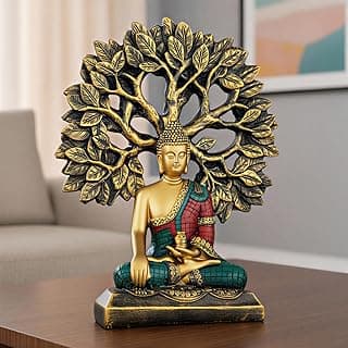 Global Grabbers Buddha Statue Showpiece Idol Home Decor Decoration Items for Living Room and Gifts