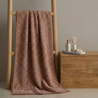 MYTRIDENT Indulgence By The Fireplace Bath Towel,Super Soft,Intricate Design,Super Soft, 75 CM X 150 CM,Elmer