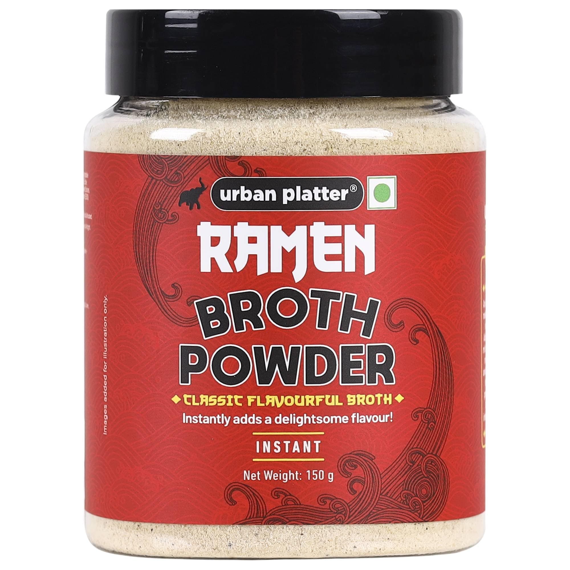 Urban Platter Japanese-Style Ramen Broth Powder, 150g (Plant-Based | Instant Soup Base | MSG-free | Umami-Rich)