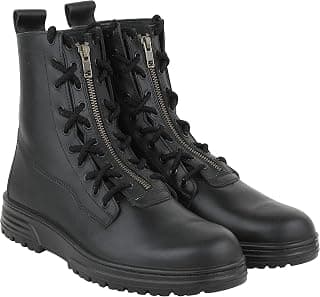Liberty Warrior 7190-25 Flying Boots for Men, High Ankle, Hard Toe, Light Weight, Genuine Leather, Pilot Boot, Black, Sizes-5UK-10UK