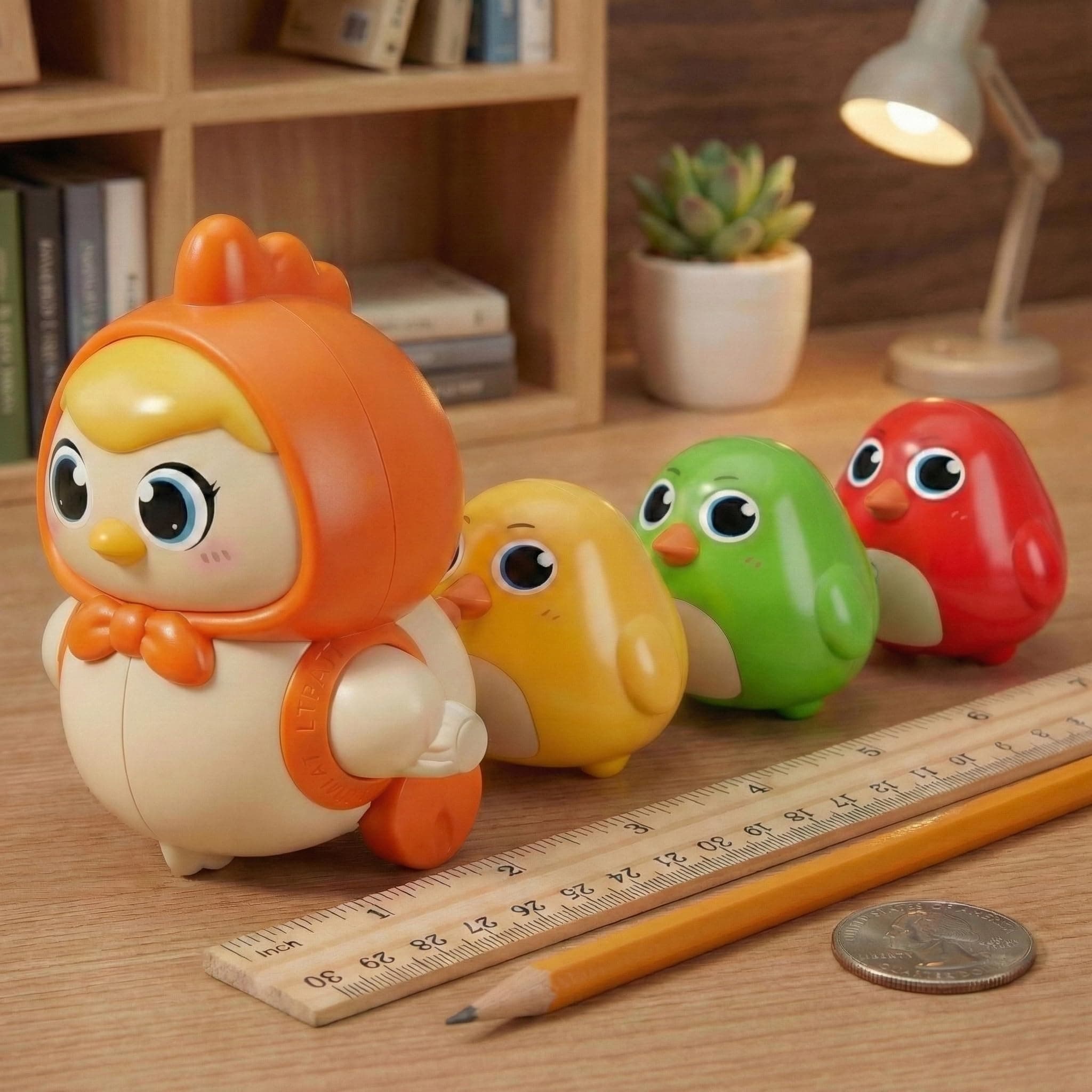 UTPATI Chicken Toys for Kids, Swinging Chain String Magnetic Hen with Chick Learning to Crawl Spring Toy, Crawling Wind-up Duck, Walking Chicken Cute Windup Toy for Boys Girls Toddler (Multi)