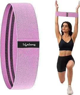 Lifelong Fabric Resistance Band for Workout, Fitness & Physiotherapy | Non‑Slip Theraband for Strength Training, Stretching | Gym Band/Exercise Band for Recovery & Muscle Toning | Home Gym Equipment