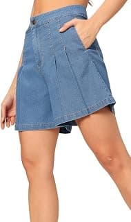 Dolce Crudo Women's Regular High Rise Stretchable Denim Shorts