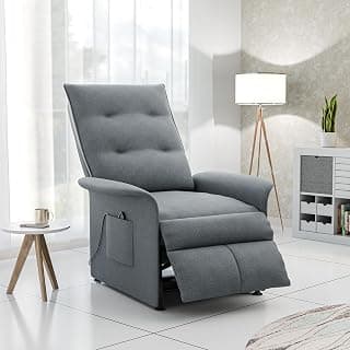 Green Soul Flexy | Single Seater Electric Motorized Recliner Chair with Luxuriously Padded Body and Premium Comfort | Suede Fabric|3 Years Warranty (Dark Grey) with Installation