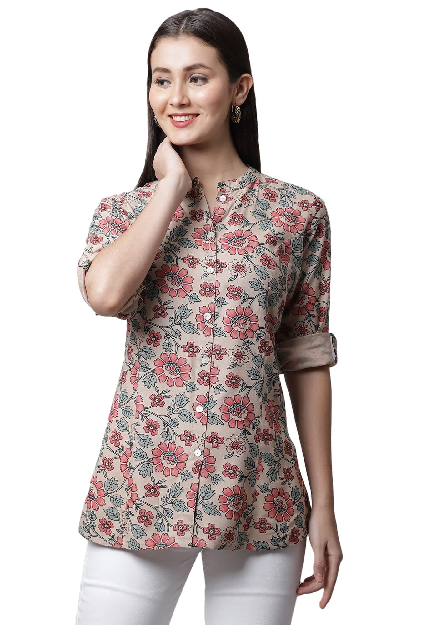 Pistaa's Women's Viscose Relaxed Fit Short Kurti
