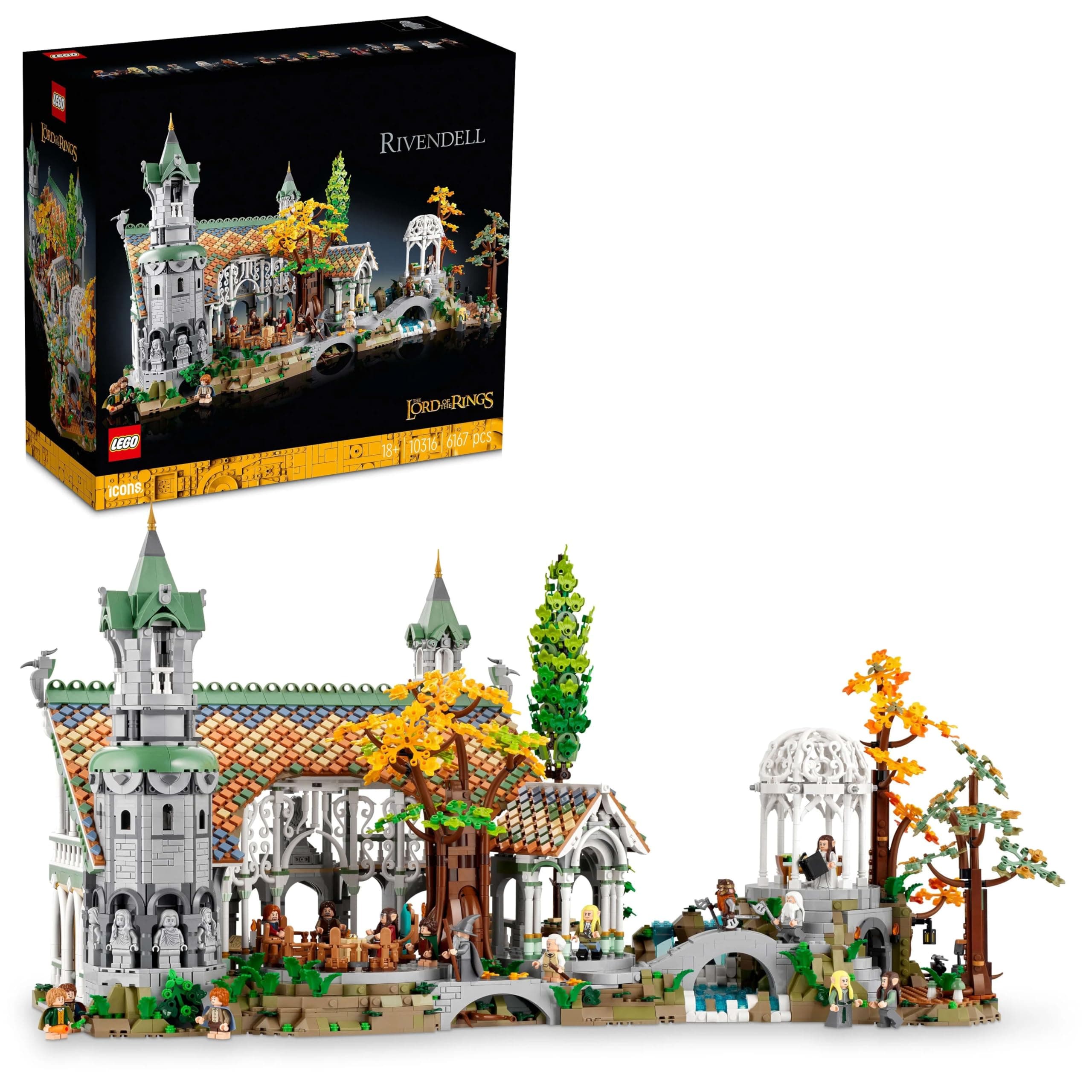 LEGO Icons THE Lord of THE Rings: Rivendell 10316 Building Kit for 18+ Gift