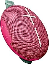 Ultimate Ears MINIROLL Ultra-Portable Waterproof Bluetooth Speaker, Big Bass, IP67 Dustproof, 40 m (131 ft) Range - Calming Pink