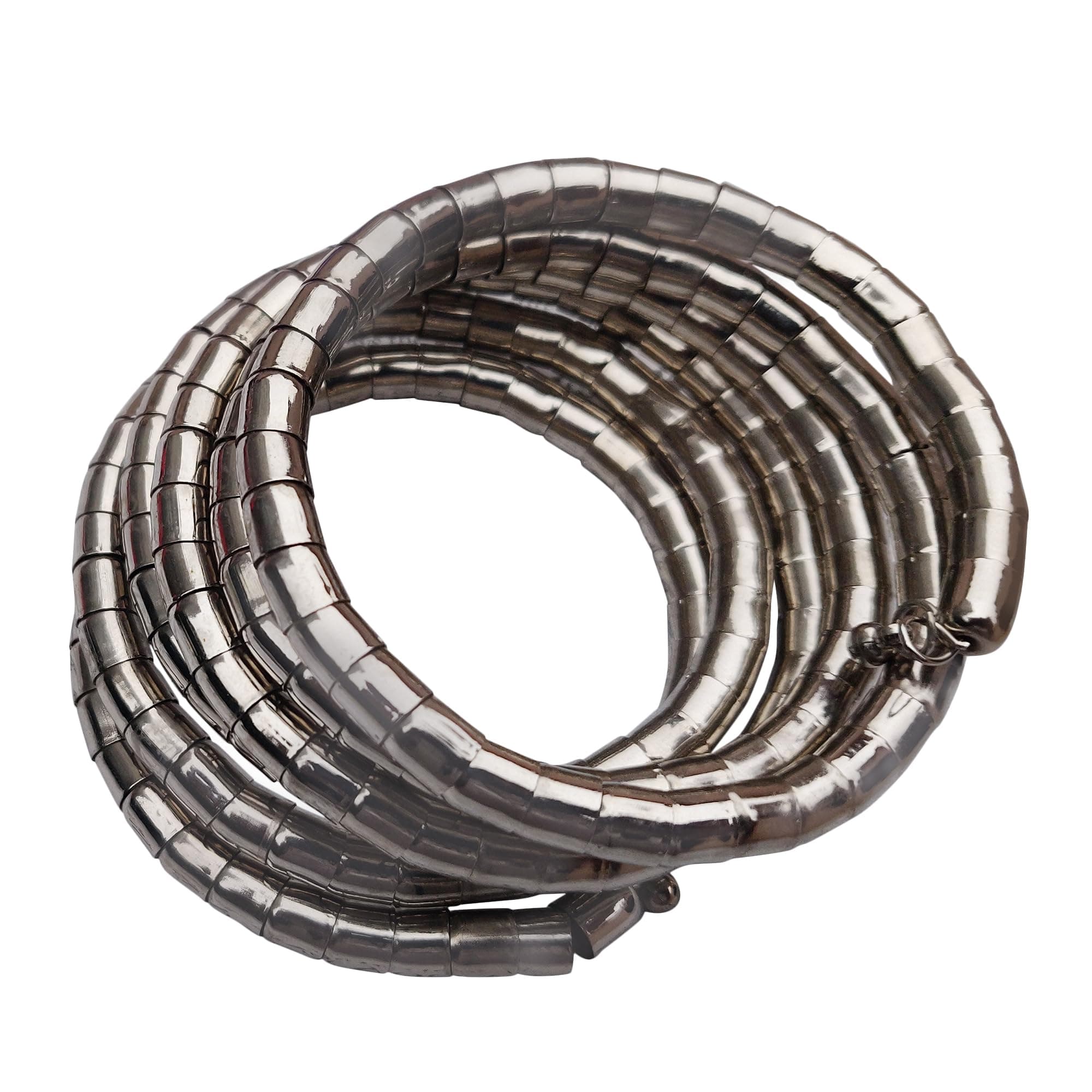 Shreyadzines Viral Spiral Cuff Bangle Single Hand Adjustable Stretchable Wrap Bracelet Spring Design Pack of 1