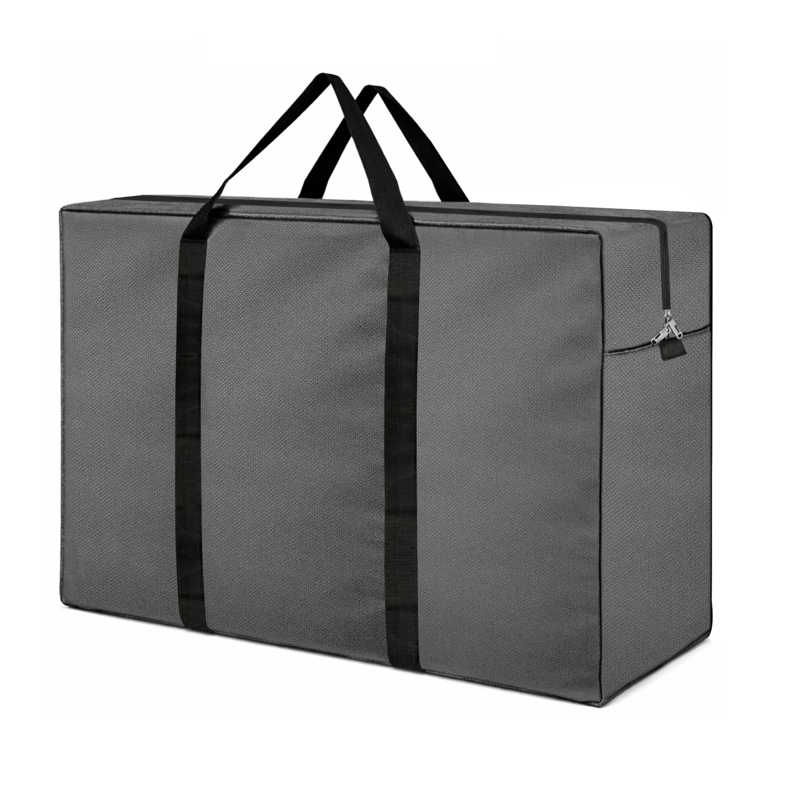 Storite Heavy Duty 1680 Denier Nylon 158 LMulti-Purpose Moisture Proof Extra Large Toys/Stationery Paper/Blankets/Clothes Storage Bag/Moving Bags/Shifting bags(Grey, 86x34x54 cm) Rectangular