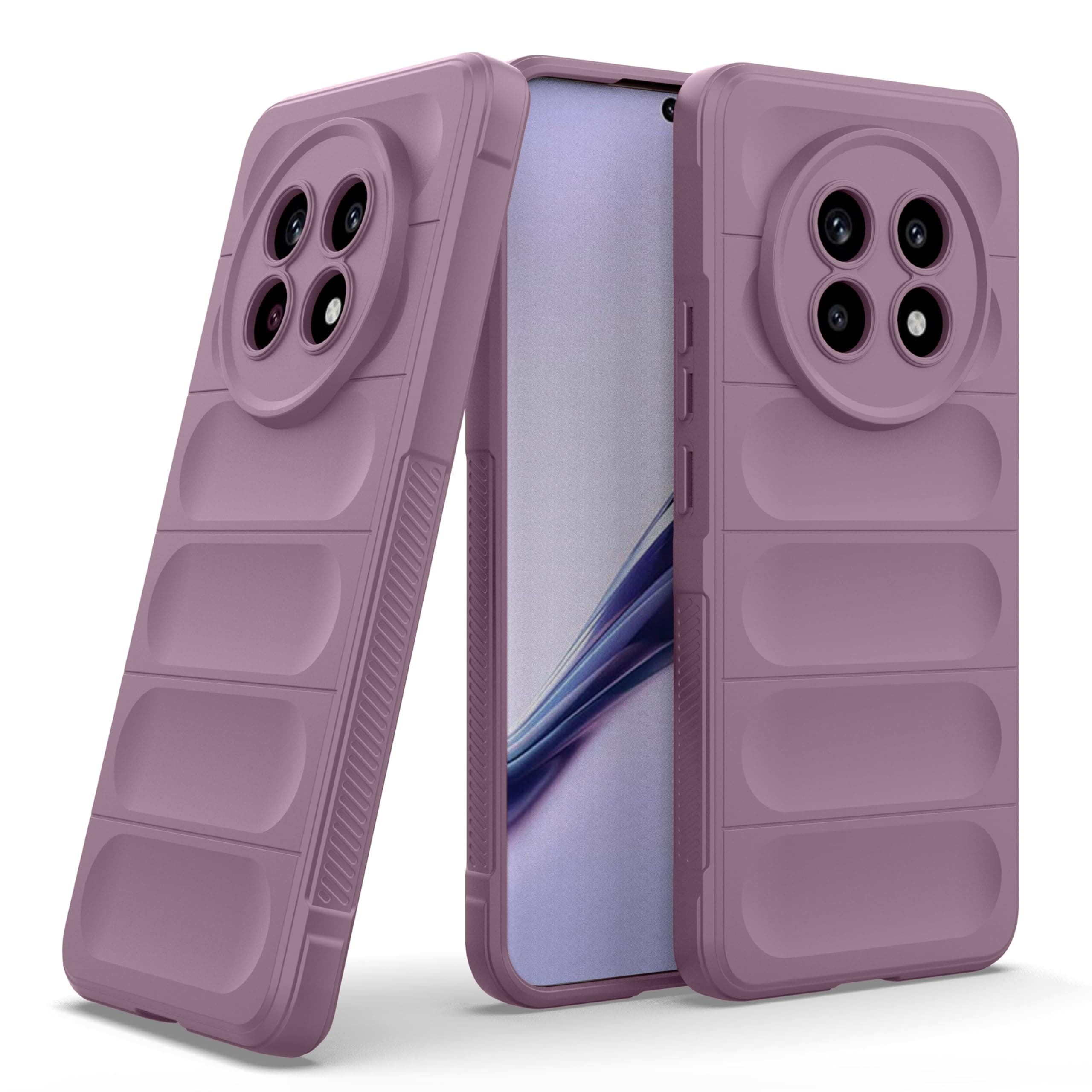 amazon basics Back Case Cover for Realme 13 Pro Plus 5G | Compatible for Realme 13 Pro Plus 5G Back Cover | Liquid Silicon Magic Case with Camera Protection | Lavender