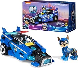 Paw Patrol: The Mighty Movie, Toy Car with Chase Mighty Pups Action Figure, Lights and Sounds, Kids Toys for Boys & Girls 3+