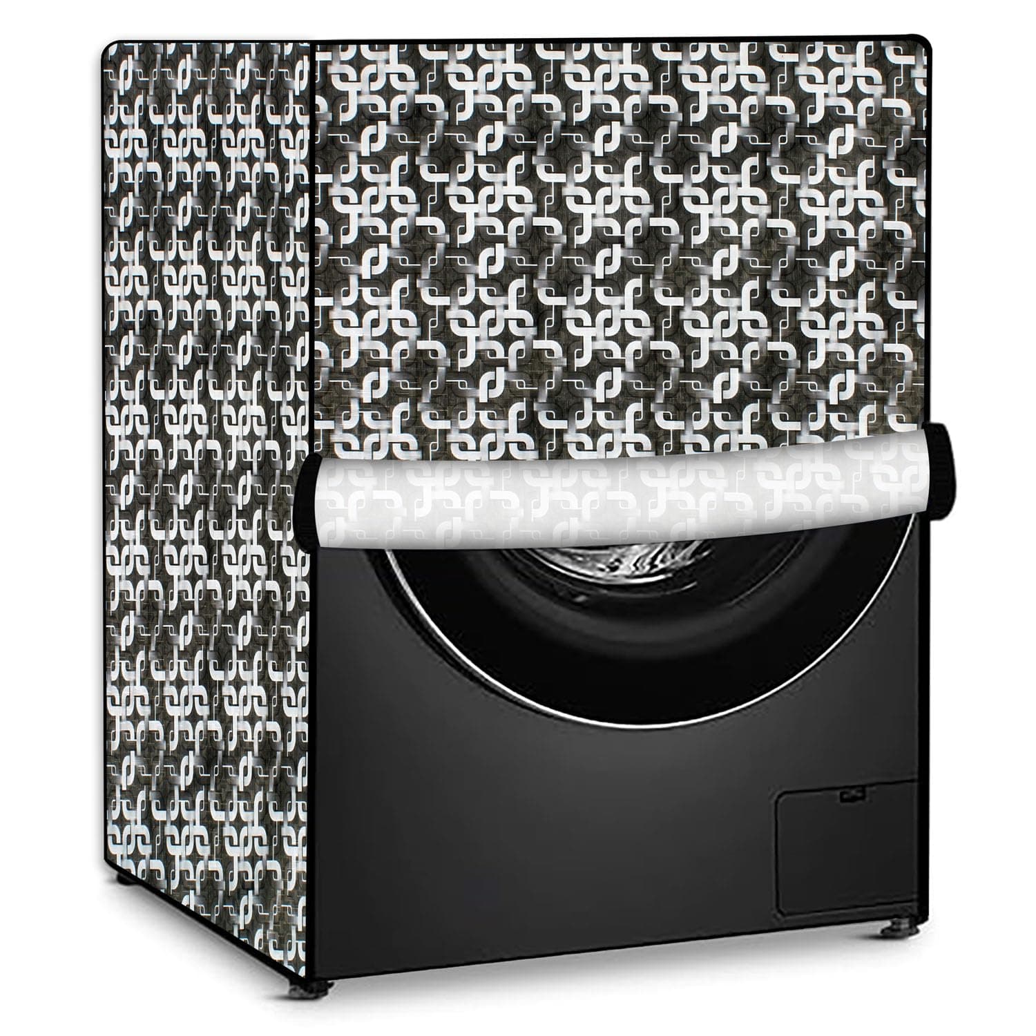Stylista Washing Machine Cover Compatible for IFB Senator Smart 8 Kg Front-Load Printed