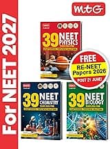 MTG NEET PYQ 39 Years Physics, Chemistry & Biology Book For 2026-2027 Exam (Set of 3) | Chapterwise Topicwise Solved Question Papers | Free Video Solutions | AI Powered Digital Resource