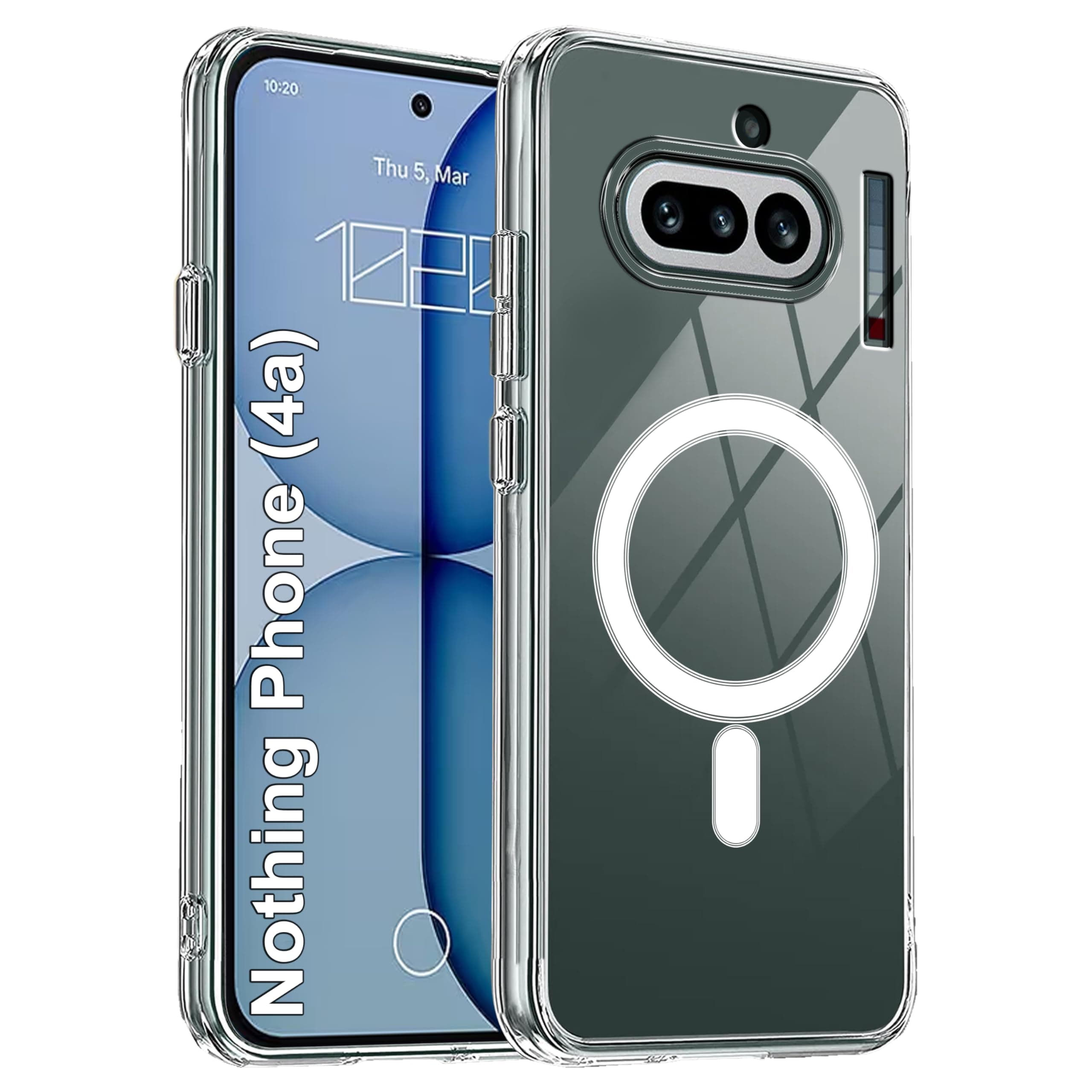 amazon basics Back Case Cover for Nothing Phone (4a) | Scratch-Resistant Back Cover | Clear