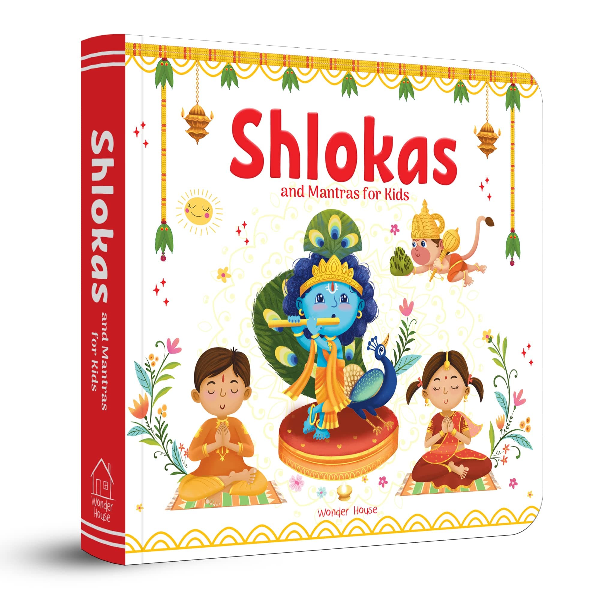 Shlokas and Mantras for Kids – Illustrated Padded Board Book: Simple Sanskrit Shlokas with English & Hindi Translations | First Spiritual Book to Teach Indian Culture, Values & Devotional Practices | Book for Toddlers, Preschoolers & Early Readers | Ages 2–6 Years