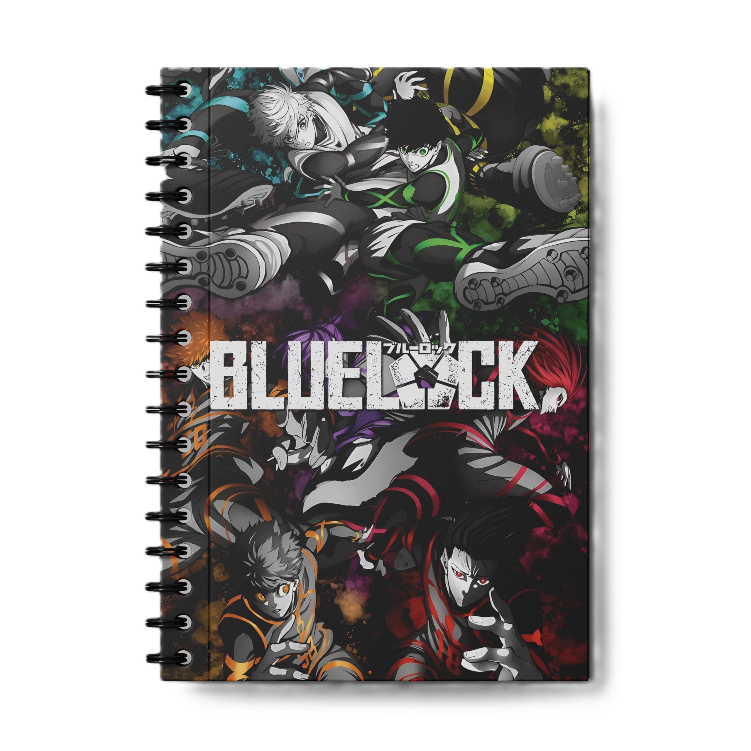 zenithink Blue Lock Anime Wiro Journal Notebook | 80 gsm Paper With 350GSM Hard Cover | Unruled | Pages - 160 | | A5 Size | Wiro Binding | Versatile for School, Home & Office |