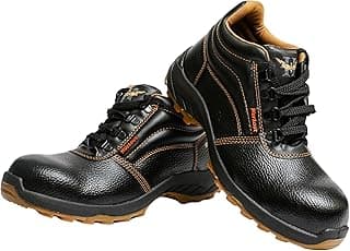 HILLSON Hillson Mens Workout Dual Density PVC Safety Shoe(Size-7 UK,Black)