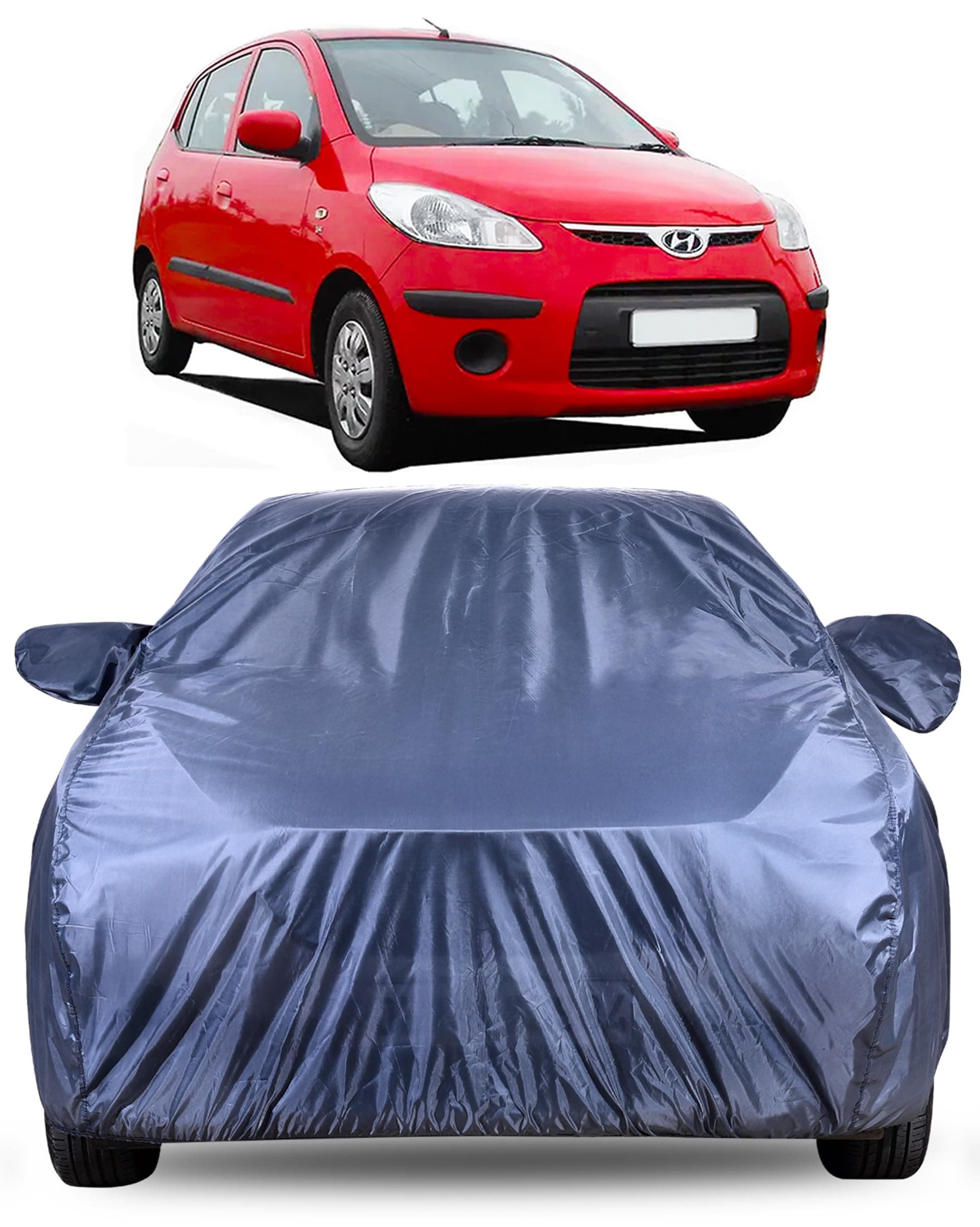 Autofact Premium Car Cover for i10 2007-2017 | All Weather Water-Resistant Full Body Car Cover | Light-Weight Triple-Stitched Outdoor Shield with UV Protection, Dustproof & Heat-Resistant