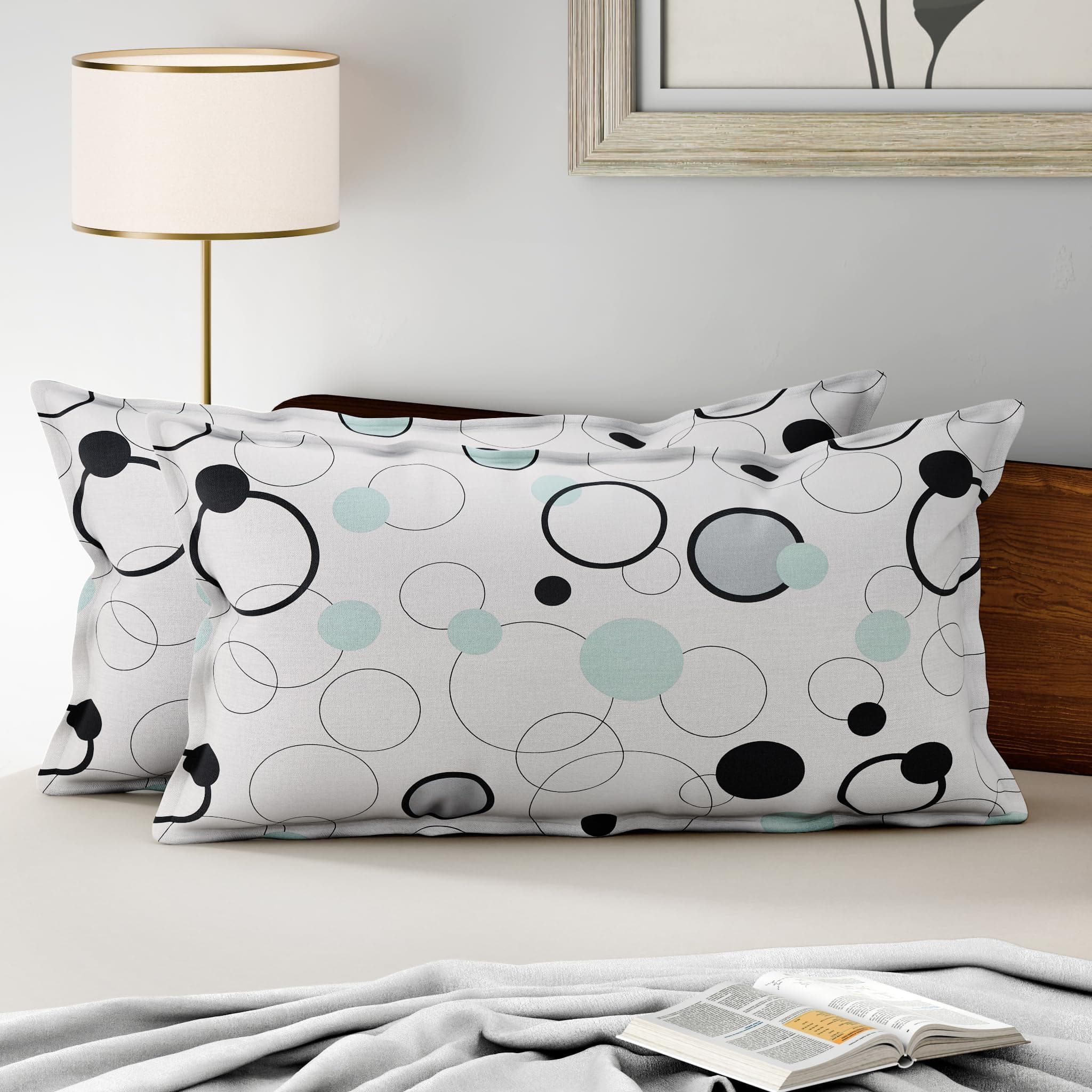 Wakefit 100% Cotton Pillow Cover Set of 2 | 200 TC Soft & Breathable Pillow Cases | King Size 19 x 36 Inch | Skin Friendly, Durable & Gentle Machine Washable | White