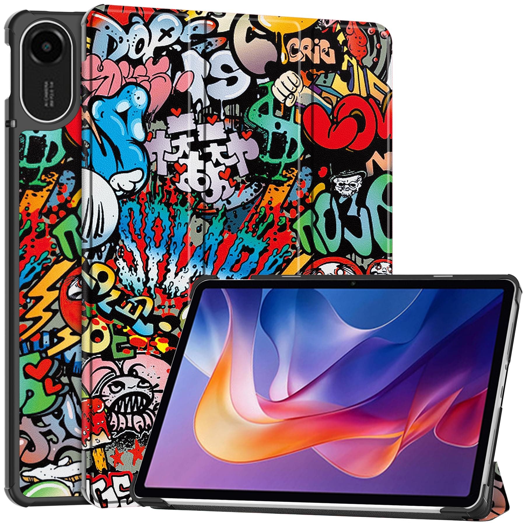 ProElite Case Cover for Xiaomi Redmi Pad 2 11 inch Case, Slim Trifold Flip case Cover for Xiaomi Redmi Pad 2 11 inch Tablet [Auto Sleep Wake Feature], Hippy