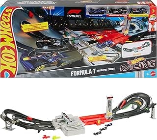 Hot Wheels Formula 1® Grand Prix Circuit & 3 Cars (Variable Teams) | Two racing modes with 3-way motorized booster, Speed Snap track, JLB13