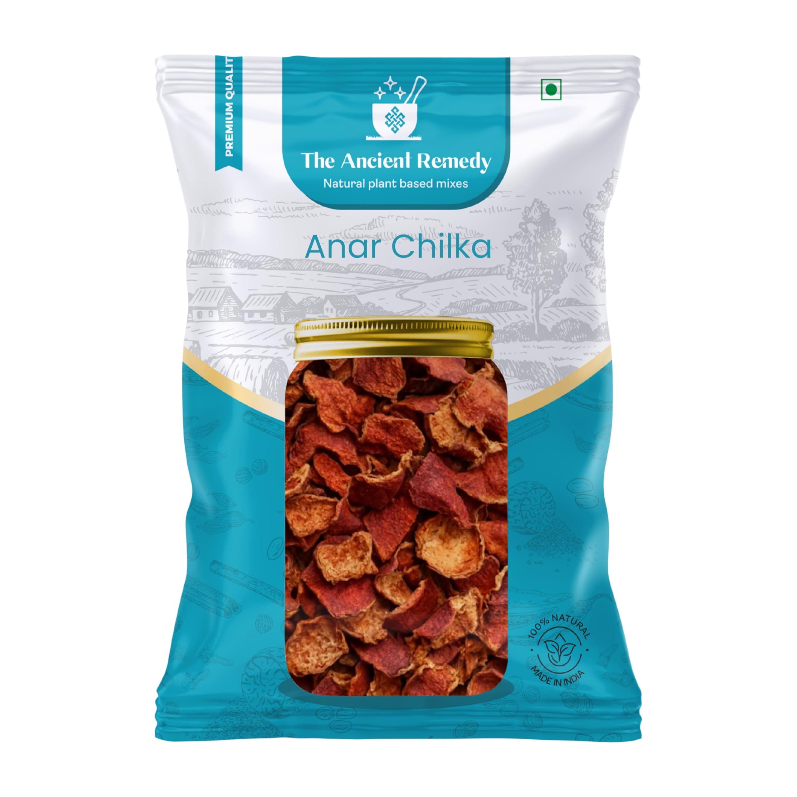 THE ANCIENT REMEDY Nashpal (Anar Chilka) 380g | Dried Pomegranate Peel | Punica Granatum Peel | Natural Herbal Raw Material | Premium Dried Fruit Peel for Traditional Use