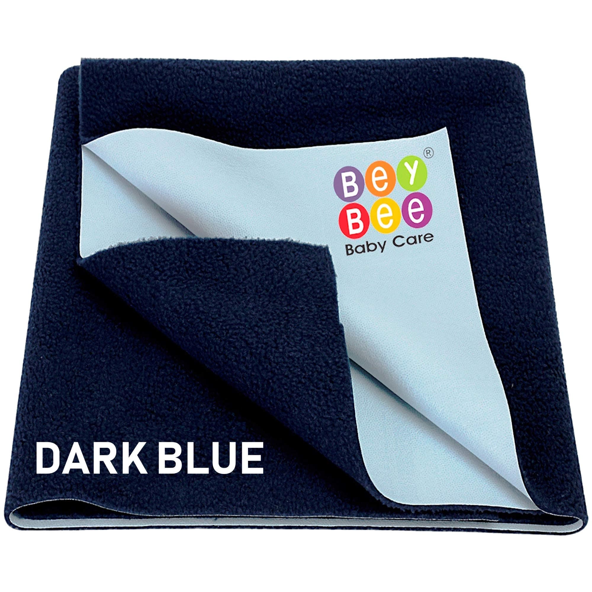Beybee Quick Dry Waterproof Bed Protector - Medium (Dark Blue)