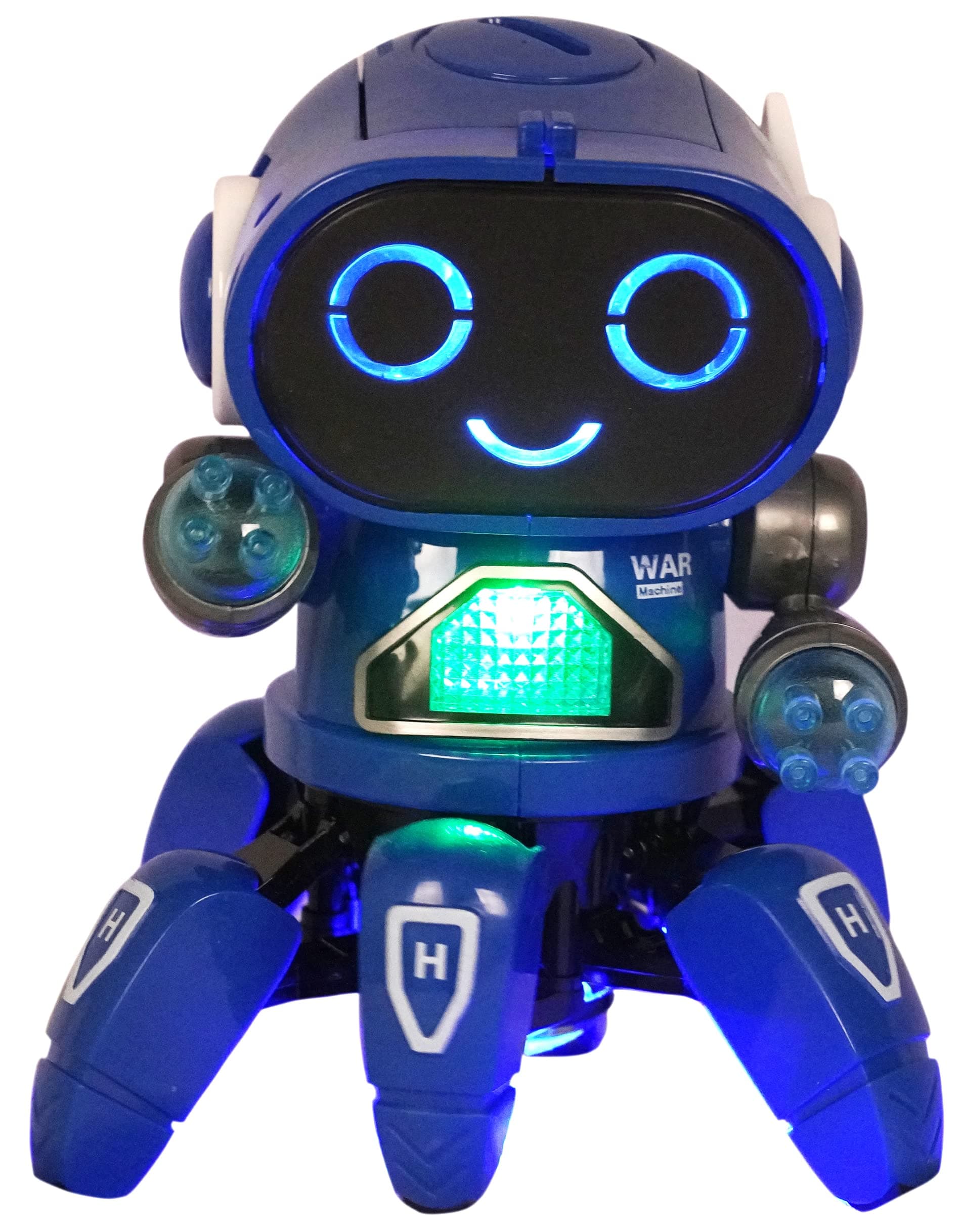 Goyal's Bot Robot Octopus Style | Colorful Lights and Music | All Direction Movement | Dancing Robot Toys for Kids | (Blue)