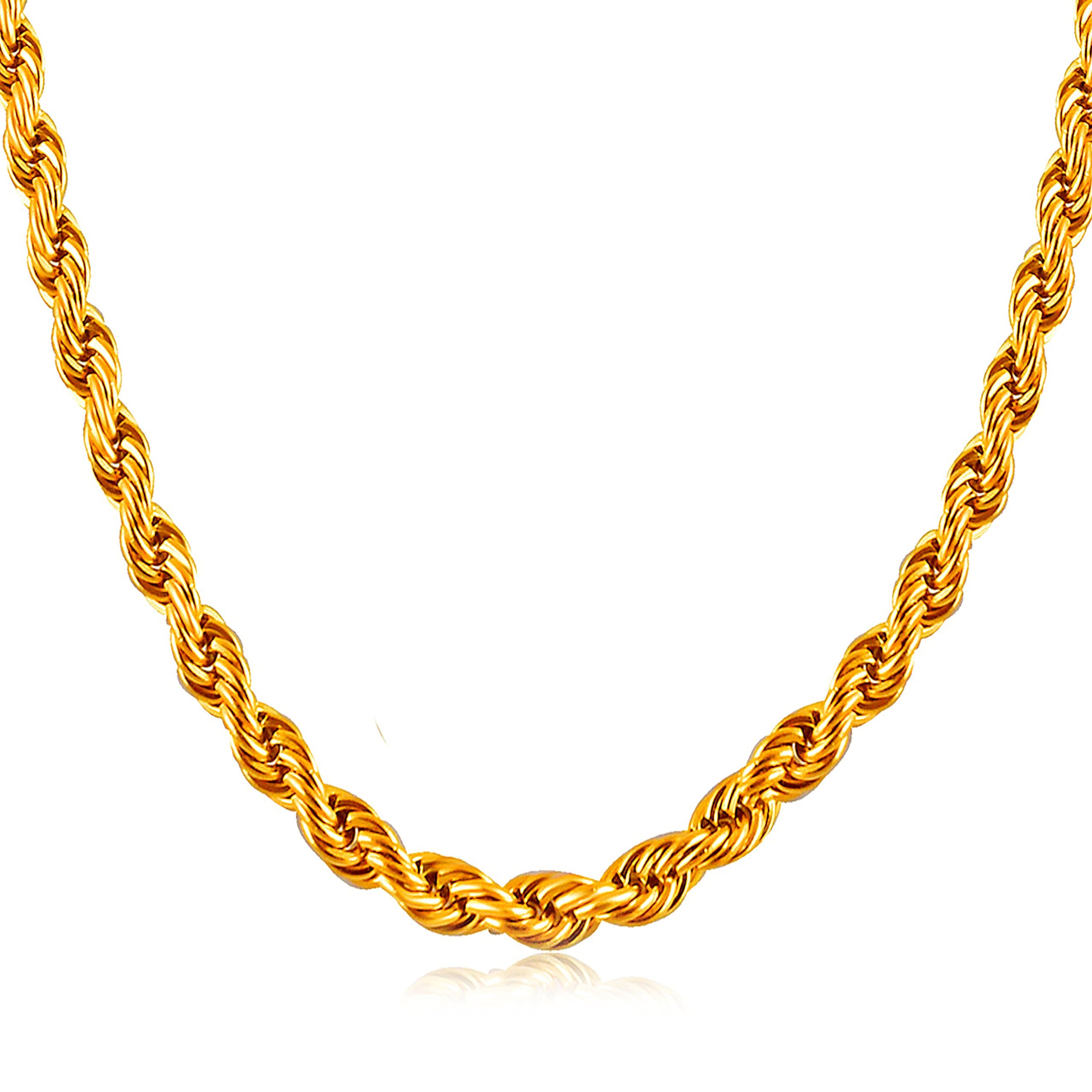 Miami Jewellery Valentine Gold Chain Necklace for Men & Boys CN131 (Gold)