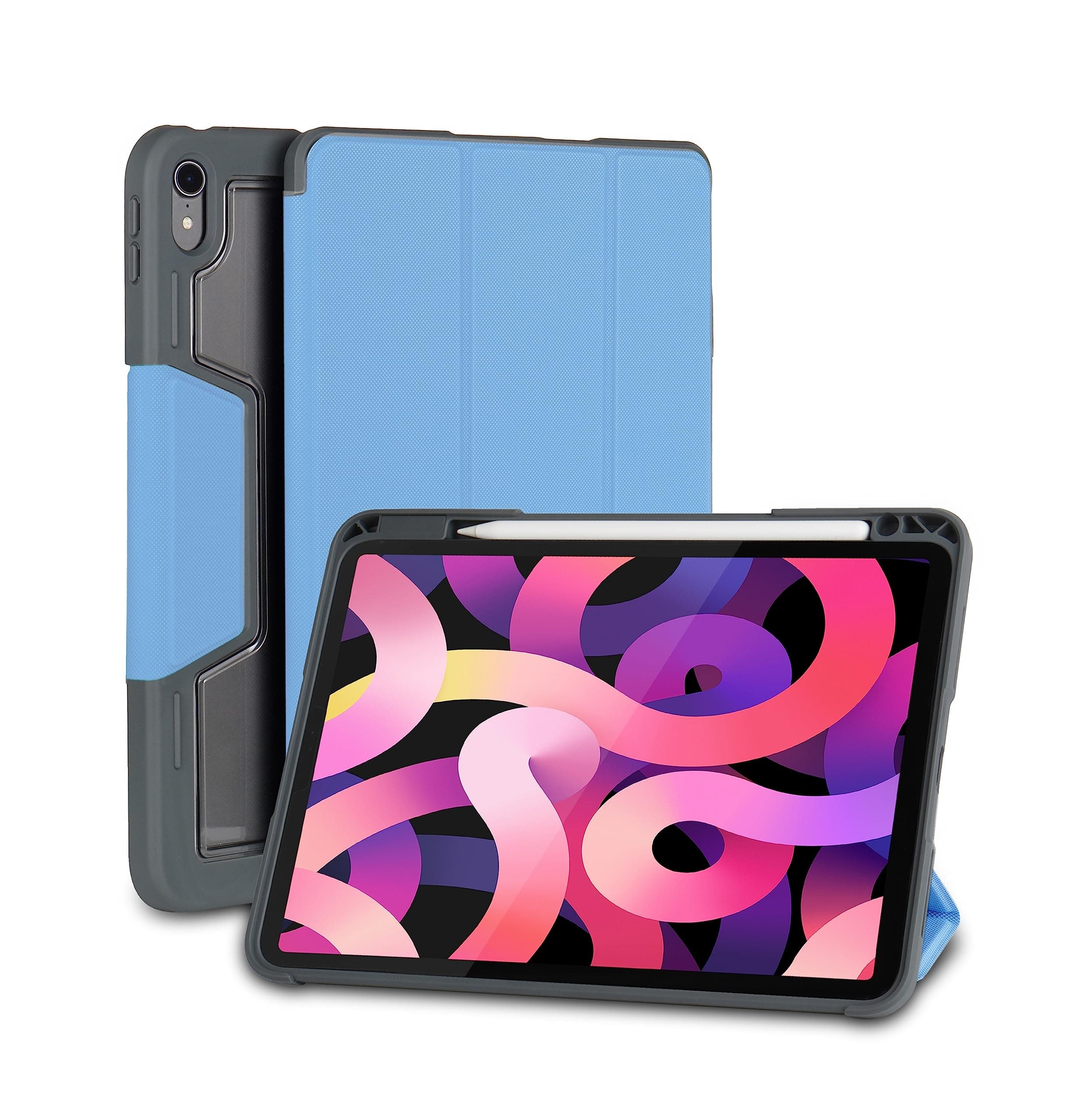 Neopack Drop Tested Defender Case with Pencil Holder for iPad 10.9", Fits: 10th Gen/iPad A16 Model, Fits: 11th Gen 2025 (Blue)