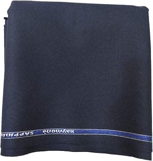 Raymond Men's Wool Blend 3 m Unstitched Suit Fabric (Blue, Free Size)