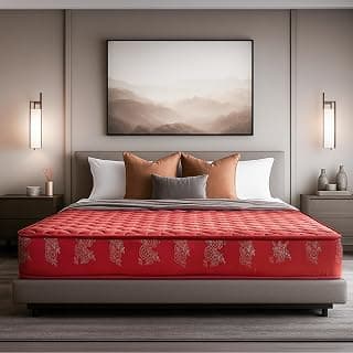 Kurlon Rutile Mattress | Natural Coir Mattress | Breathable | Medium Firm Support | Natural Cooling | PU Quilted | Durable | King Size | 78x72x7 | 5 Yrs Warranty
