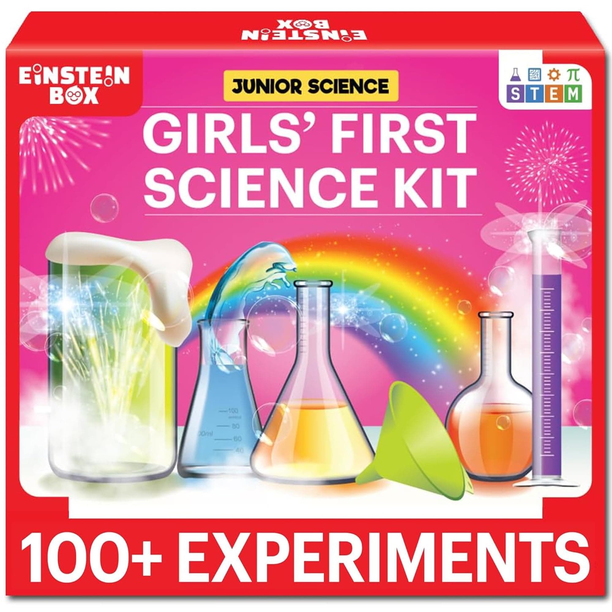 Einstein Box Girls First Science Experiment Kit for Kids Ages 4-5-6-7-8| Birthday & Rakhi Gift Ideas for 4-8 Year Old Girls| STEM Learning & Educational Toys