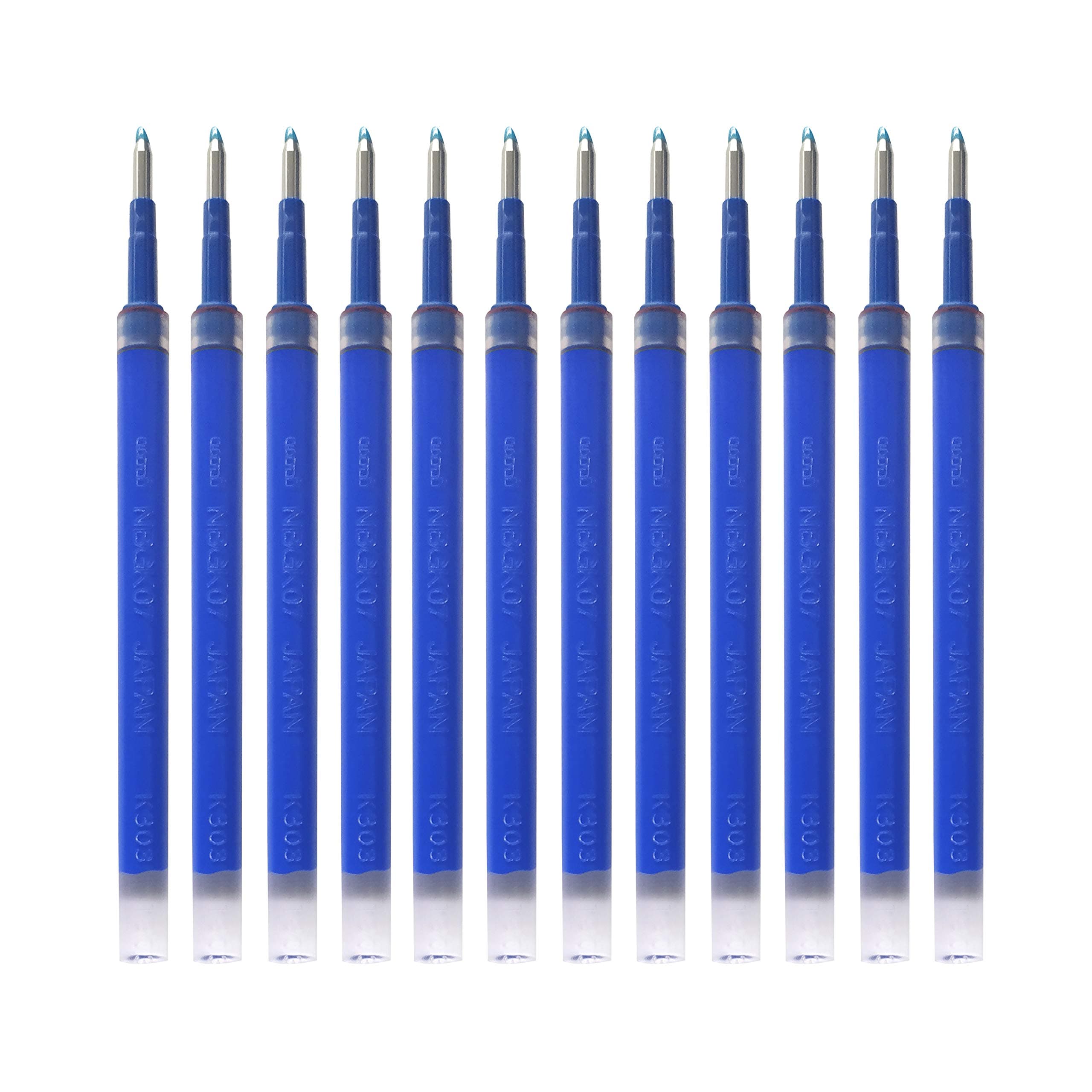 uni-Ball NBGK-07 0.7mm Gel Pen Refill | Usable for Click Gel | Blue Ink, Pack of 12