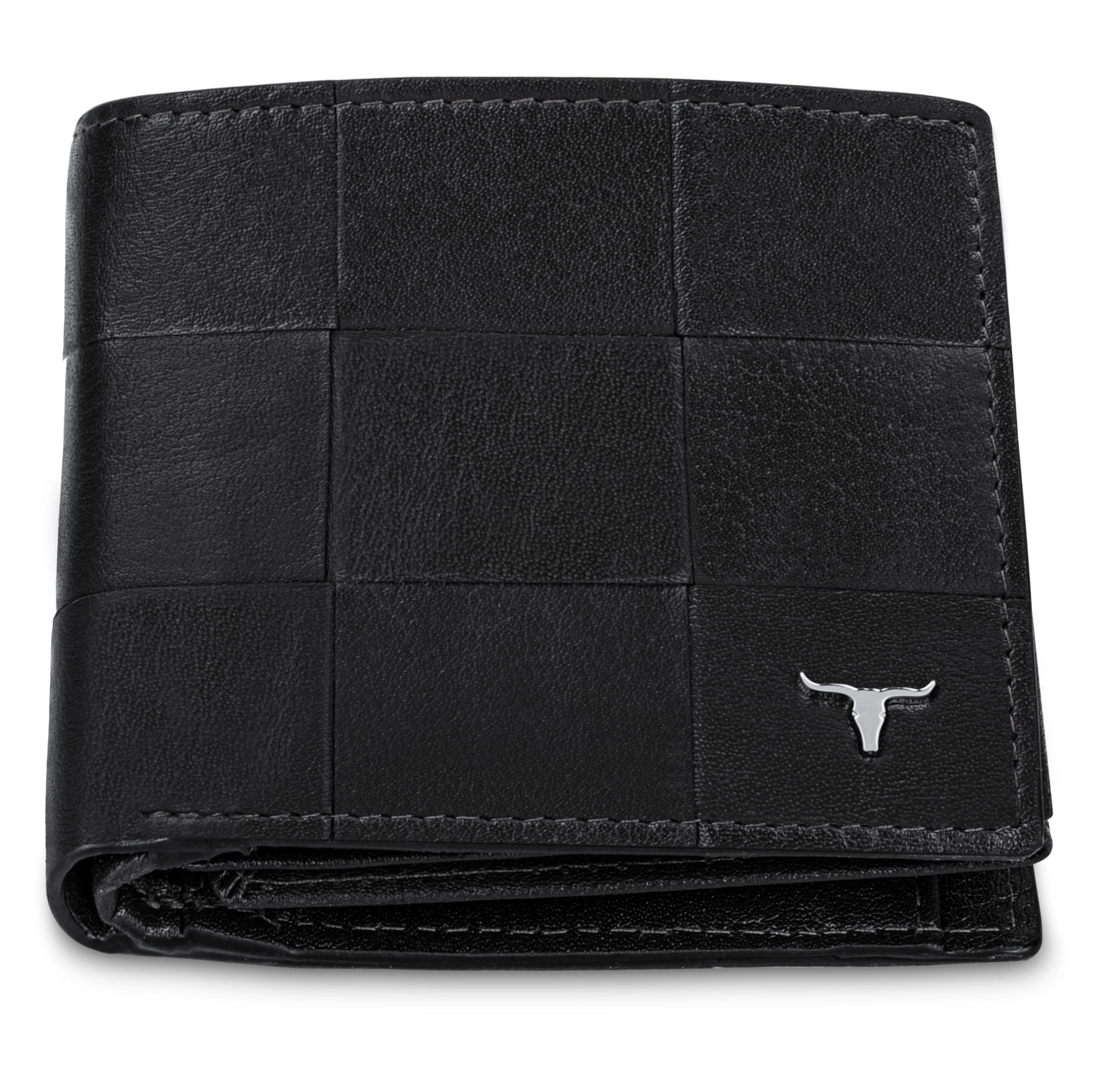 URBAN FOREST Miles Black Leather Wallet for Men